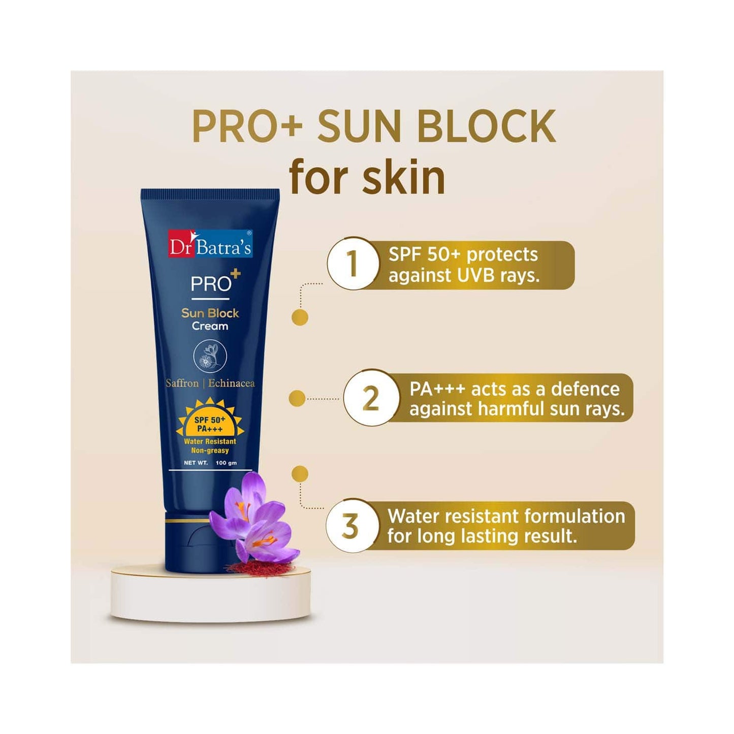 Dr Batra's Pro Sun Block Cream Sunscreen (100g)