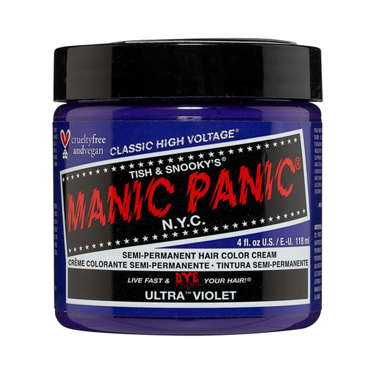 Manic Panic Classic High Voltage Semi Permanent Hair Color Cream - Ultra Violet (118ml)