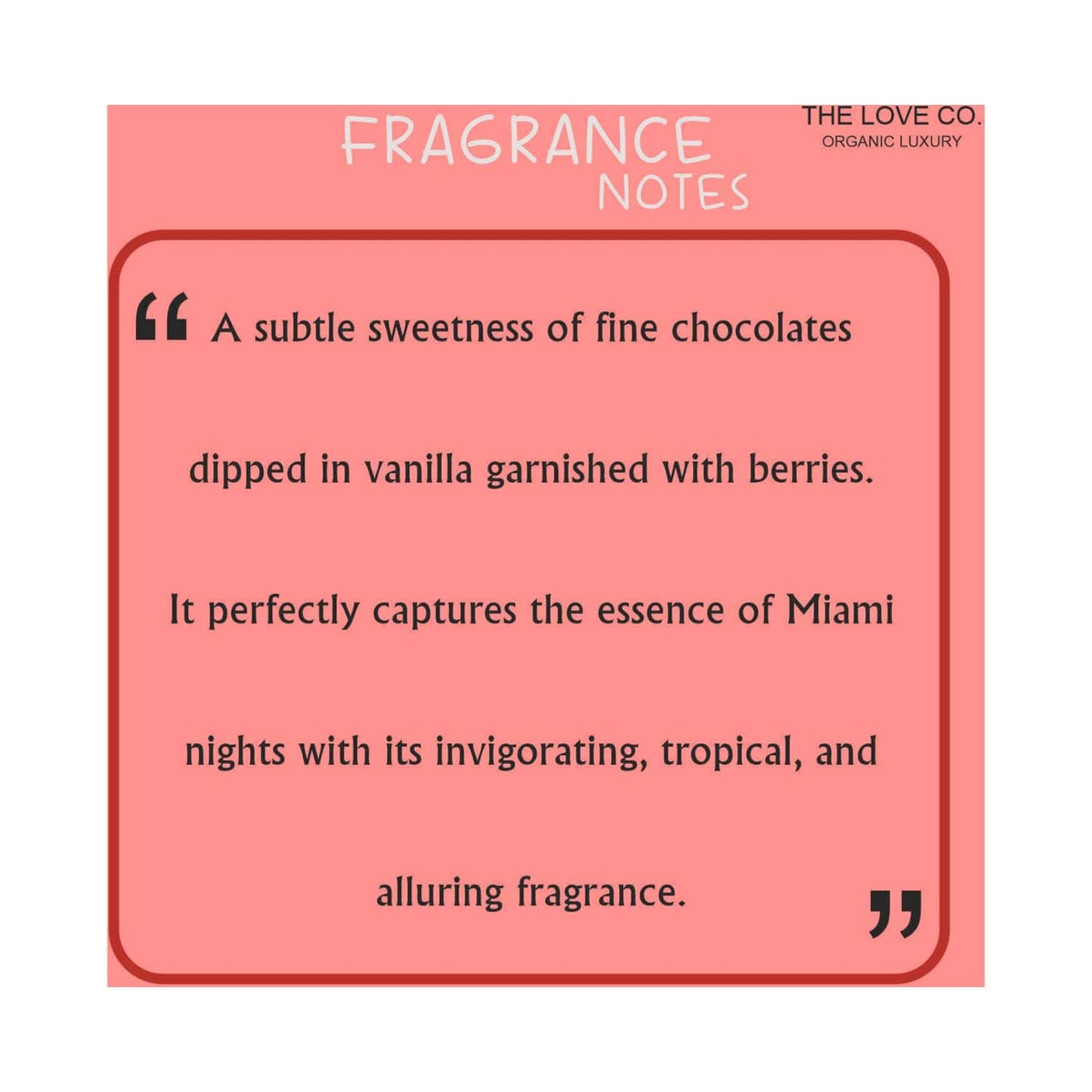 THE LOVE CO. Miami Nights Body Wash (295ml)