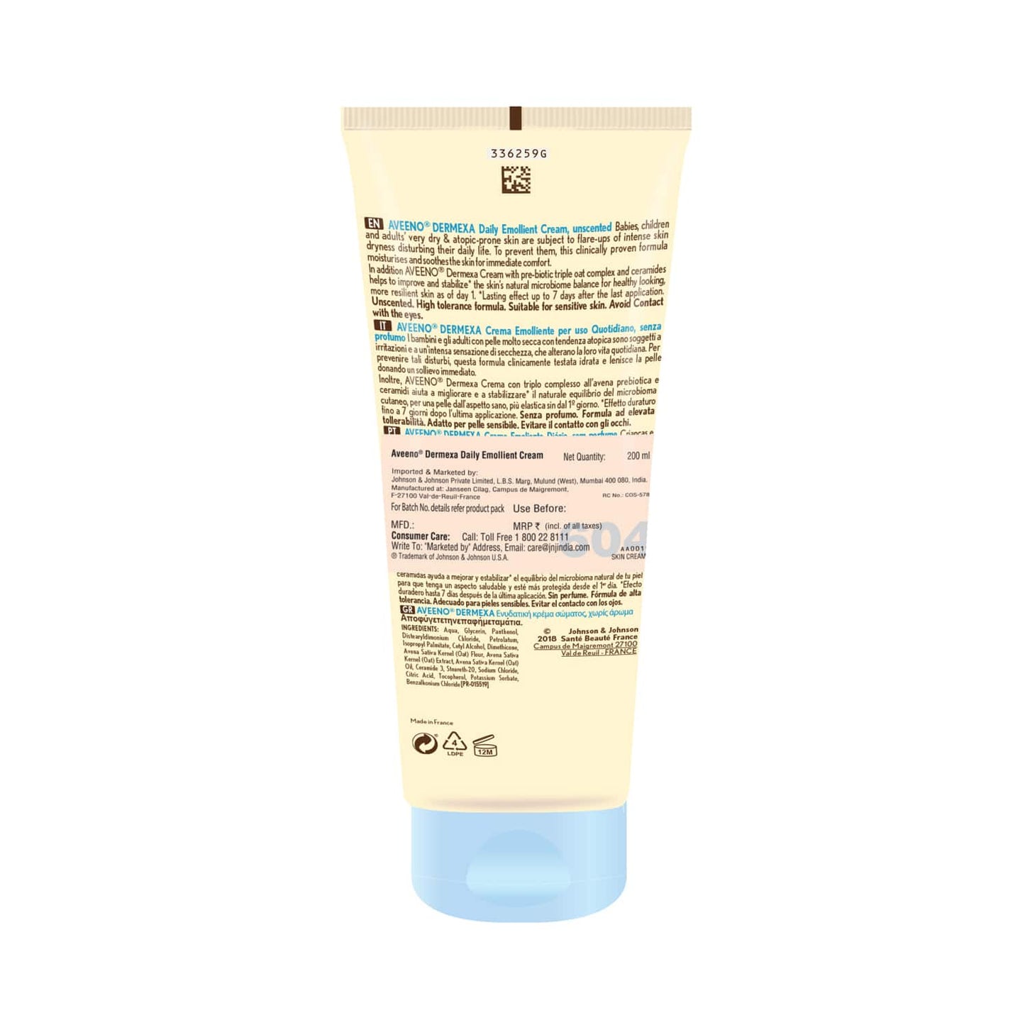 Aveeno Dermexa Daily Emollient Cream (200ml)