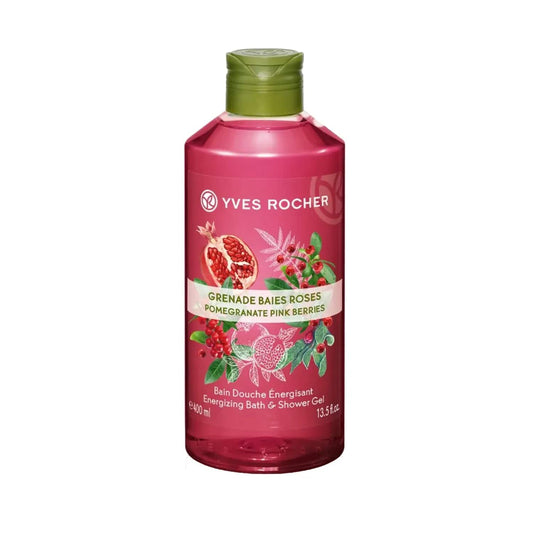 Yves Rocher Pomegranate Pink Berries Energizing Bath & Shower Gel 400 ml