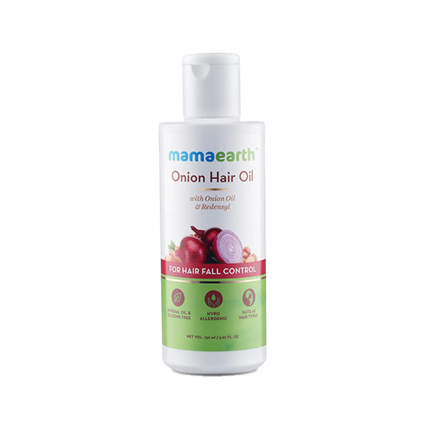 Mamaearth Onion Hair Oil For Hair Regrowth & Hair Fall Control (150ml)