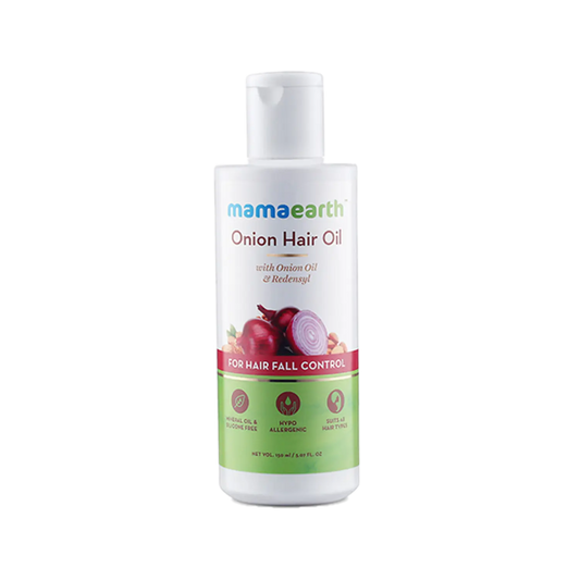 Mamaearth Onion Hair Oil For Hair Regrowth & Hair Fall Control (150ml)