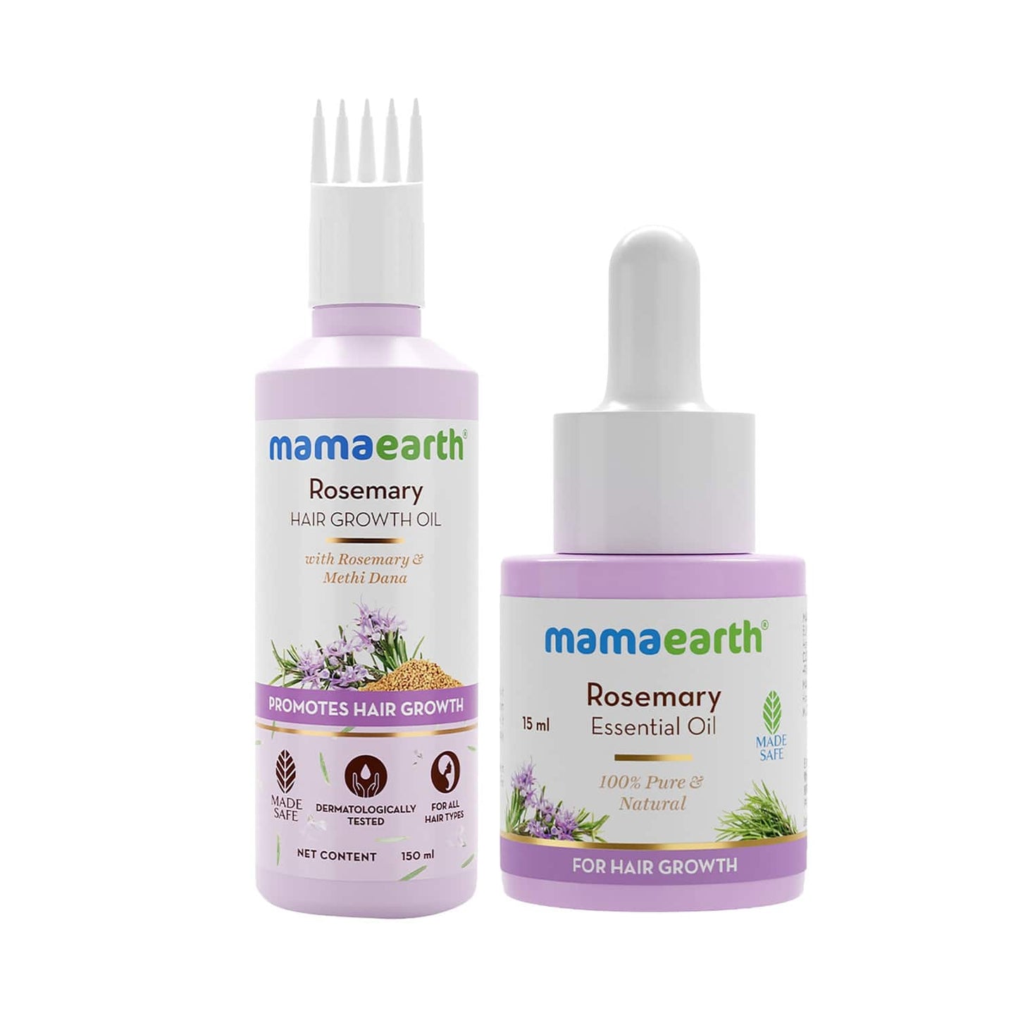 Mamaearth Rosemary Oil (150 ml) + Essential Oil (15 ml)