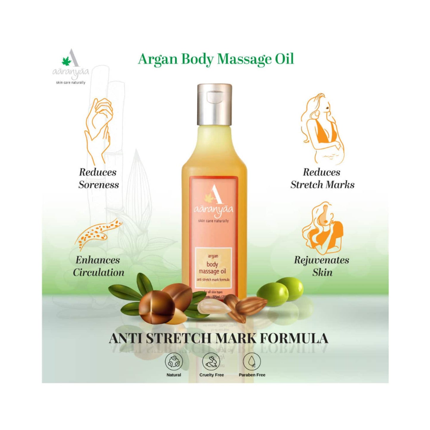 Aaranyaa Argan Body Massage Oil (225ml)