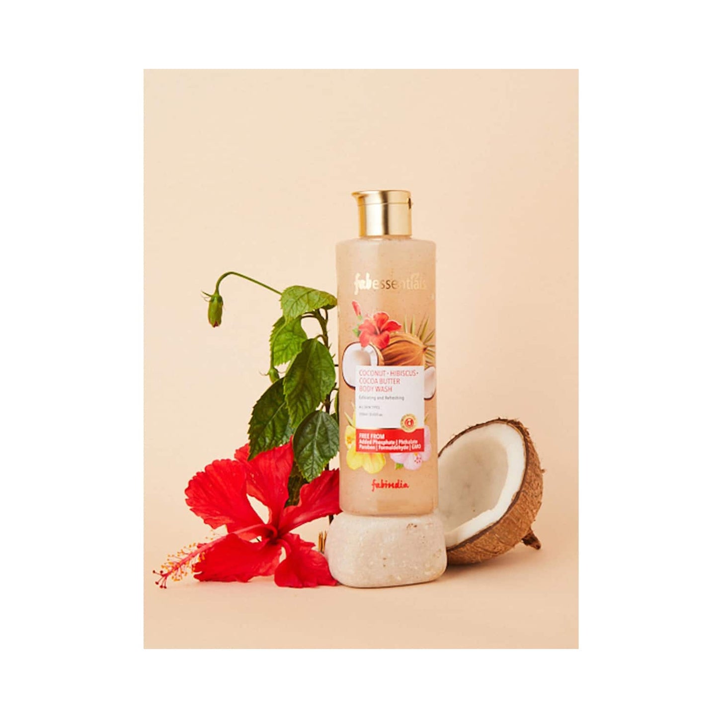 Fabessentials by Fabindia Coconut Hibiscus Cocoa Butter Body Wash (250ml)