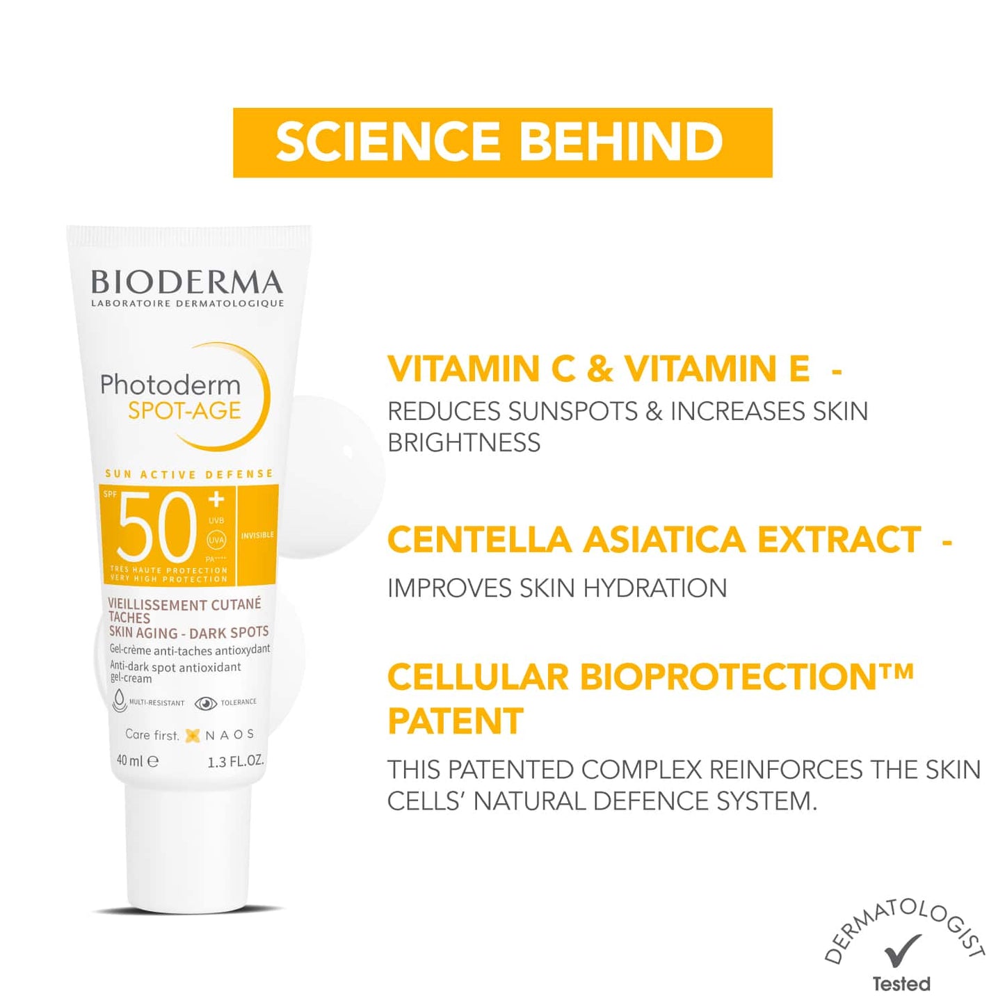 Bioderma Photoderm Spot Age Gel Sunscreen SPF 50+ (40ml)