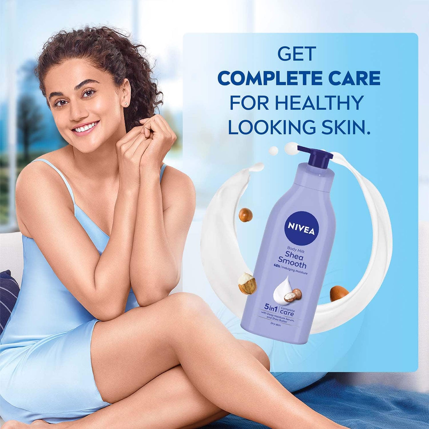 Nivea Shea Smooth Milk Body Lotion (600ml)