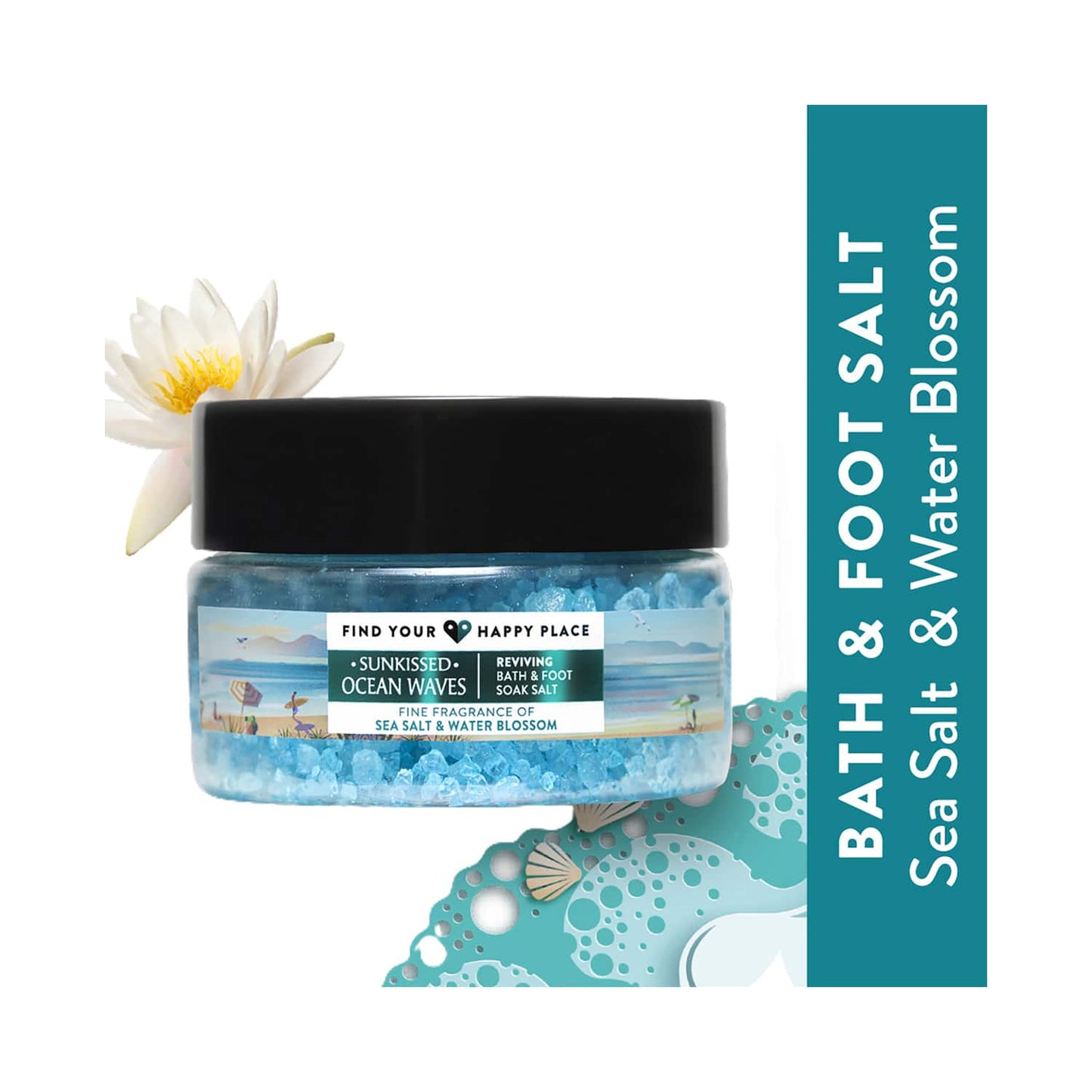 Find Your Happy Place Sunkissed Ocean Waves Bath & Foot Soak Salt (250g)