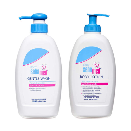 Sebamed Baby Gentle Wash (400ml) & BABY Body Lotion (400ml) Combo