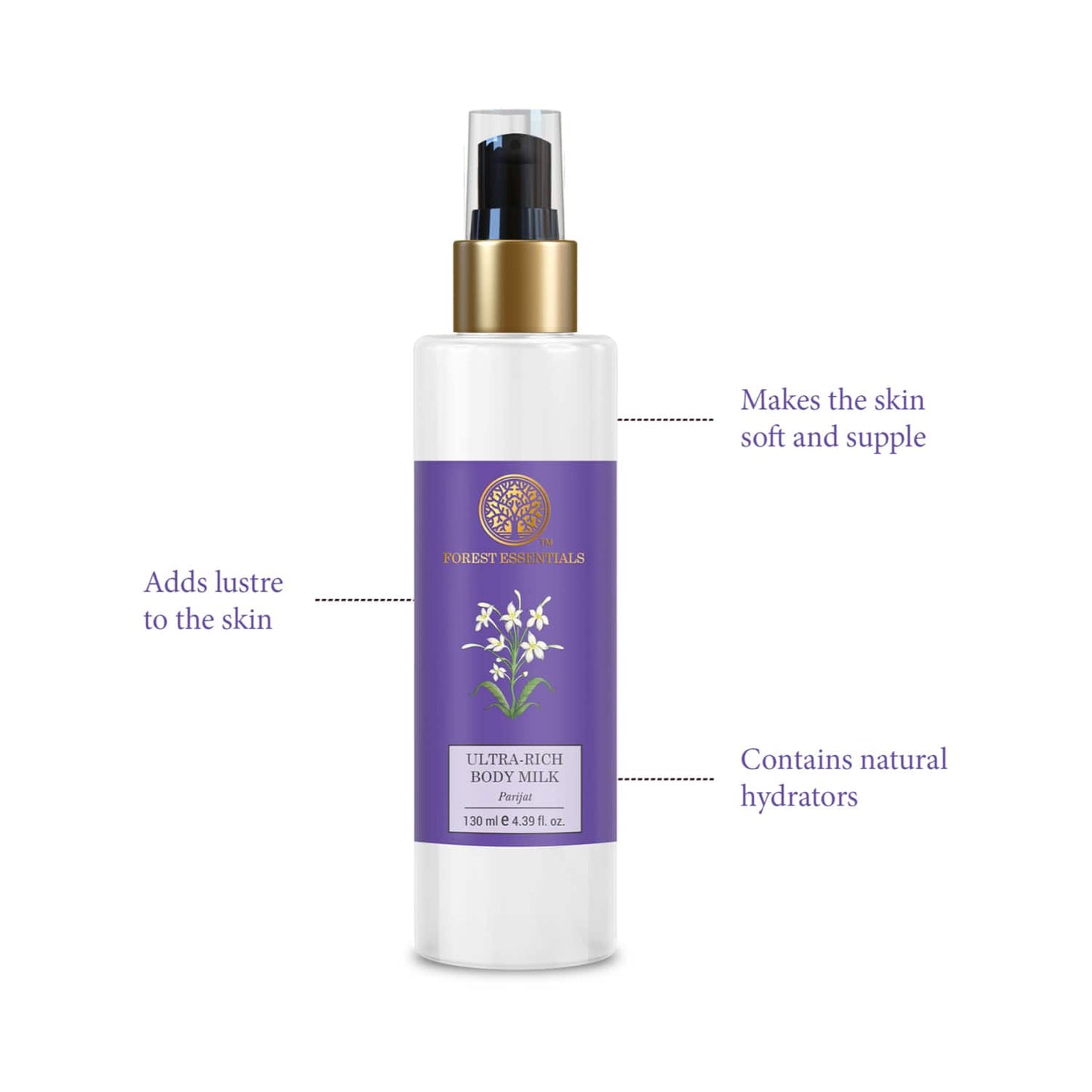 Forest Essentials Parijat Ultra-Rich Body Milk (130ml)