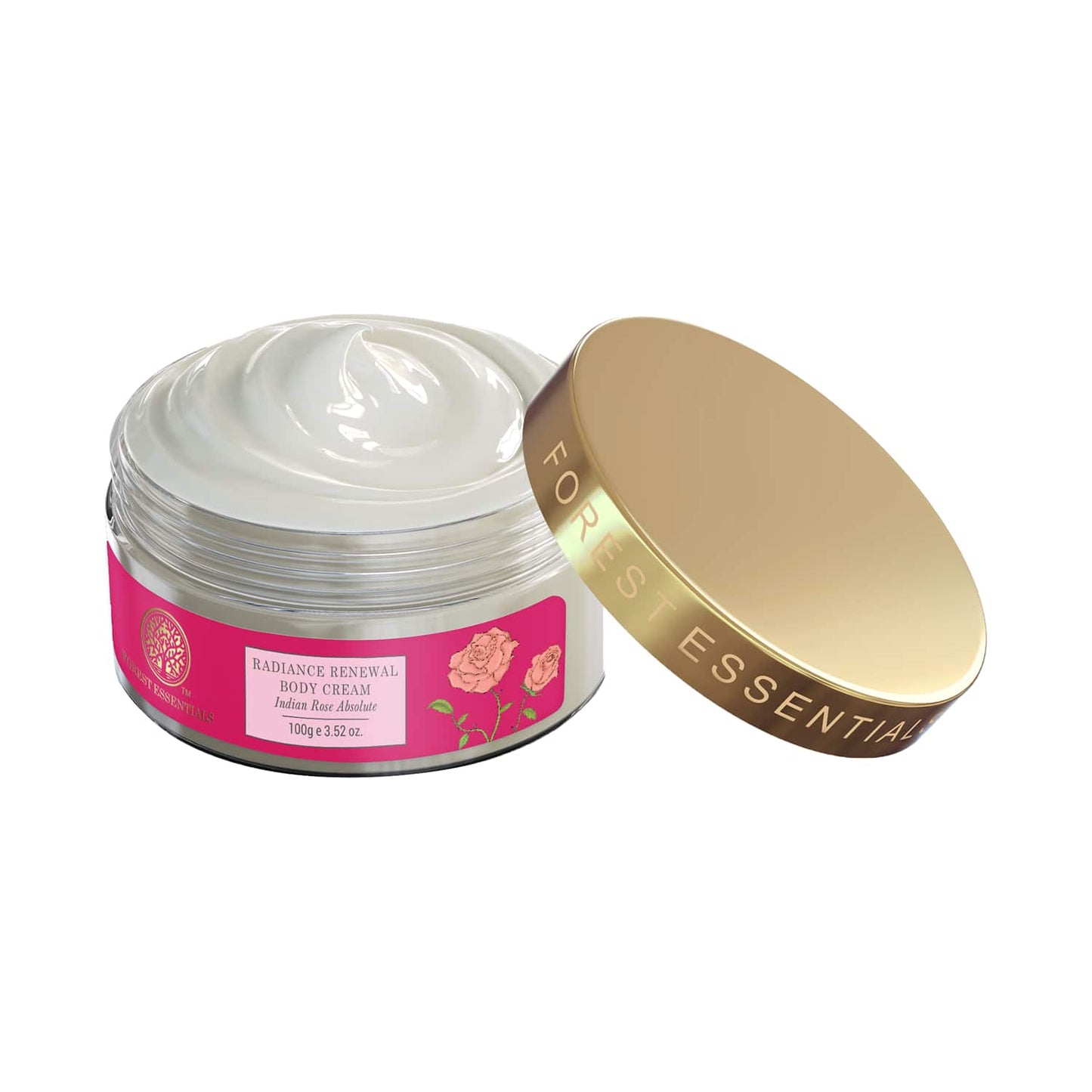 Forest Essentials Indian Rose Absolute Radiance Renewal Body Cream (100g)