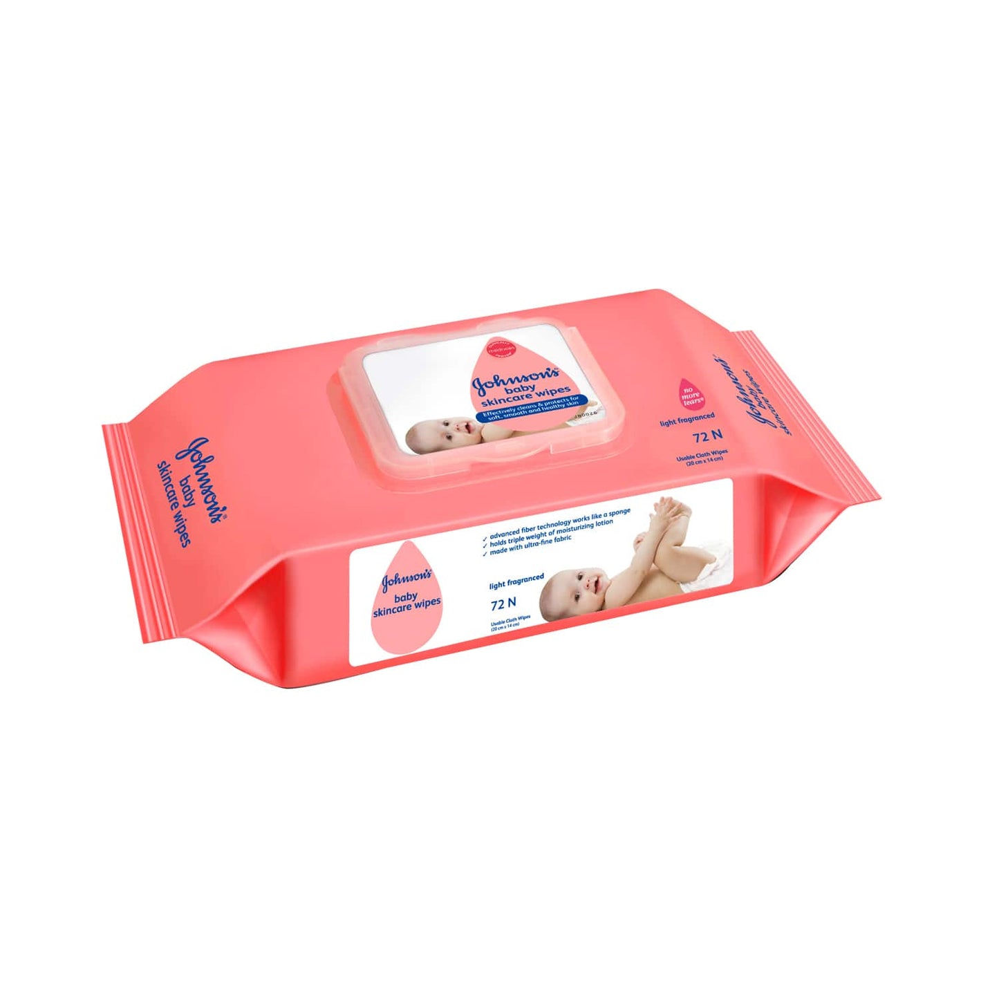 Johnson's Baby Skincare Wipes (72Pcs)