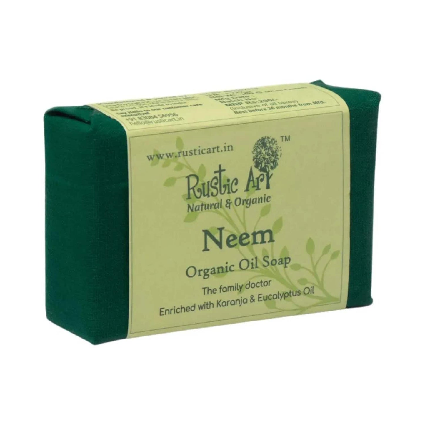 Rustic Art Organic Neem Soap (100g)