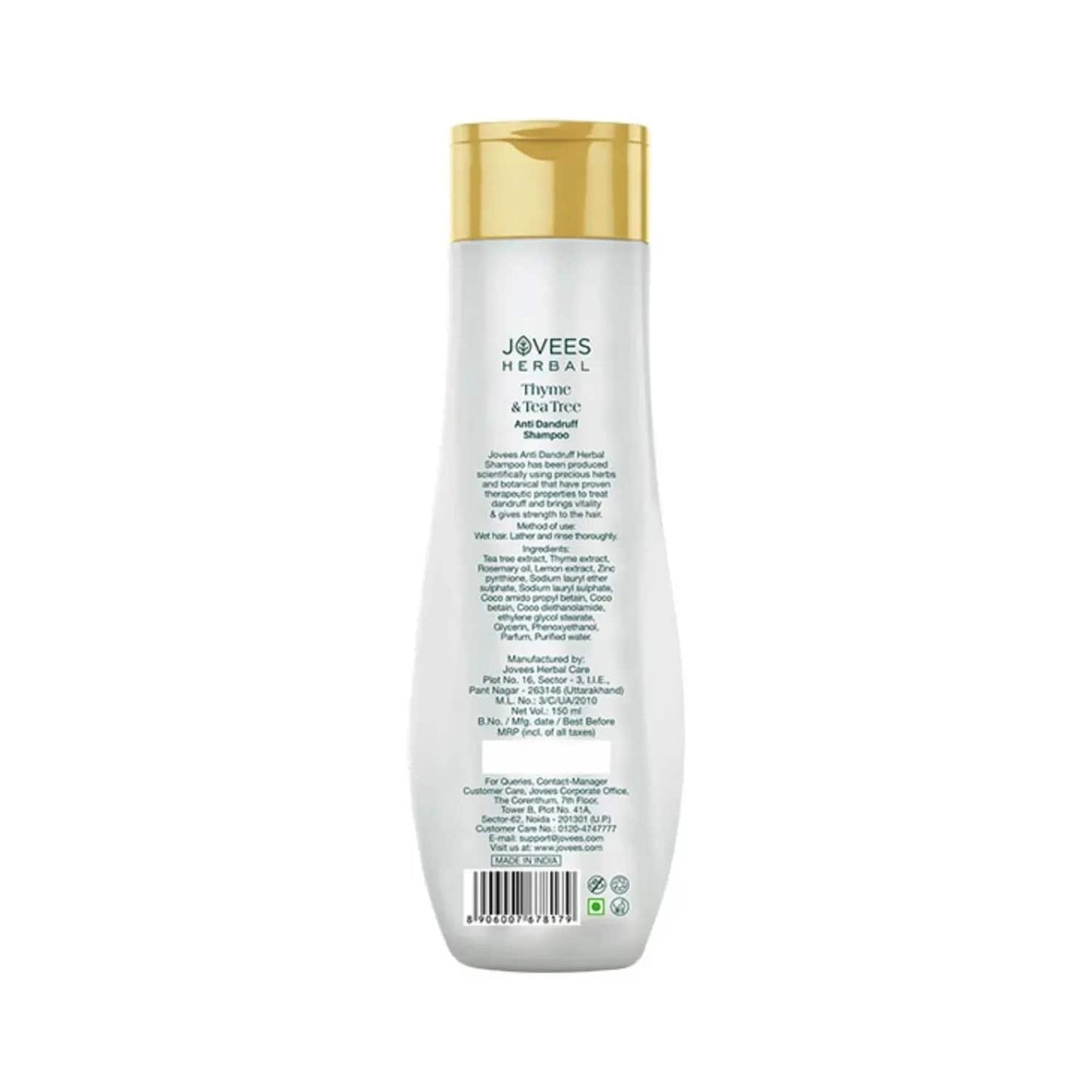 Jovees Thyme & Tea Tree Anti Dandruff Shampoo (150ml)