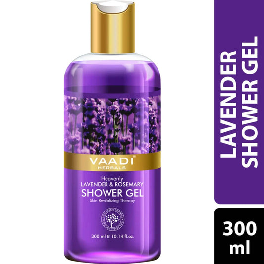 Vaadi Herbals Heavenly Lavender & Rosemary Shower Gel (300ml)