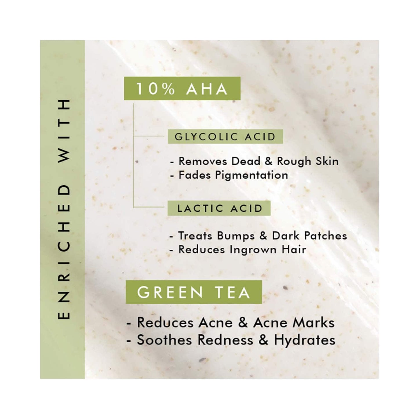 mCaffeine 10% Aha & Green Tea Body Scrub (120g)