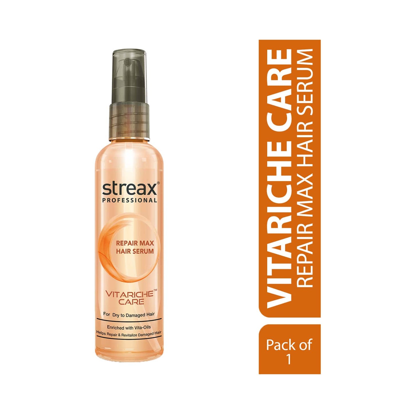 Streax Professional Vitarich Care Repair Max Hair Serum (100ml)