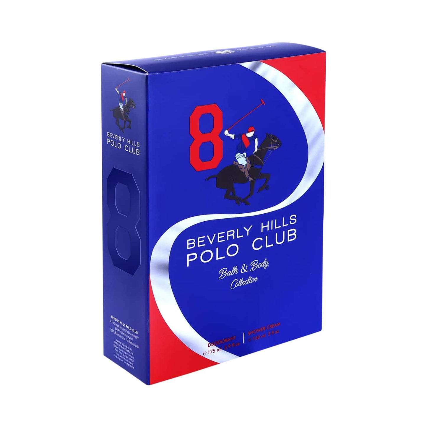 BEVERLY HILLS POLO CLUB No.8 Sports Deodorant & Shower Cream Gift Set (2Pcs)