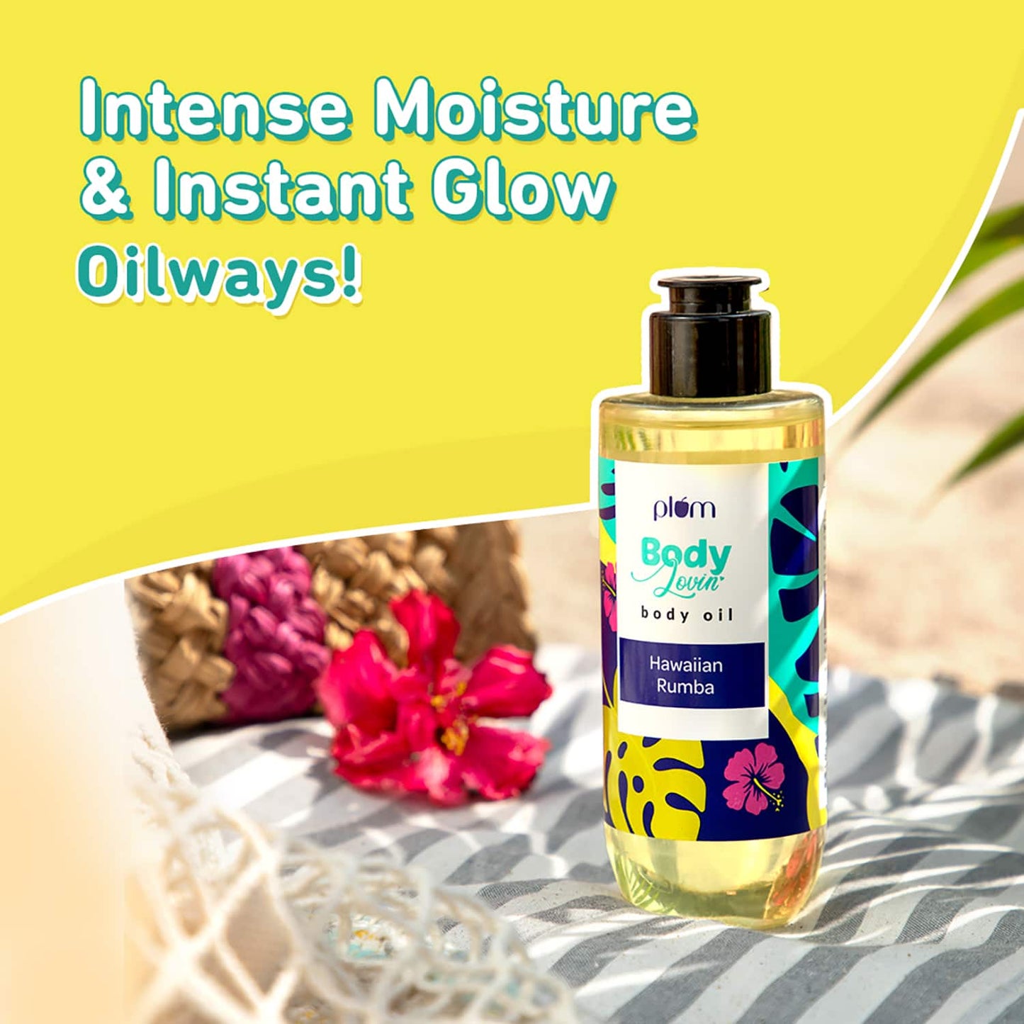 Plum BodyLovin' Hawaiian Rumba Body Oil | Intense Moisture | Instant Glow | Non-Greasy (200ml)