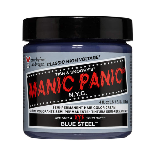 Manic Panic Classic High Voltage Semi Permanent Hair Color Cream - Blue Steel (118ml)