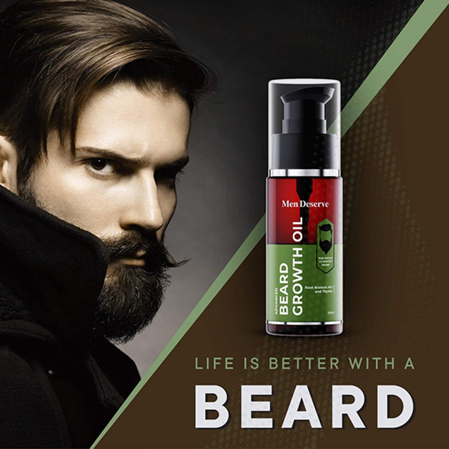 Men Deserve Advanced Beard Growth Oil (50ml)