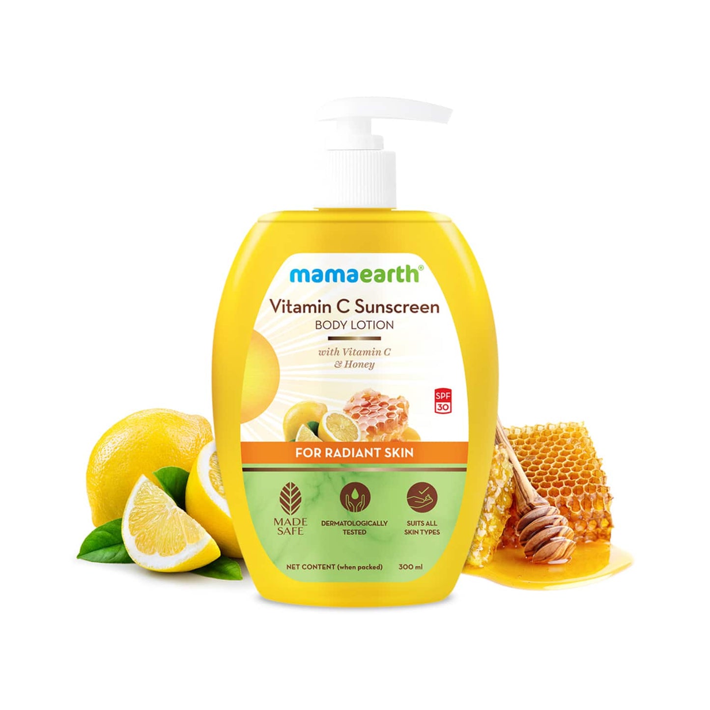 Mamaearth Vitamin C Sunscreen Body Lotion SPF 30 (300ml)