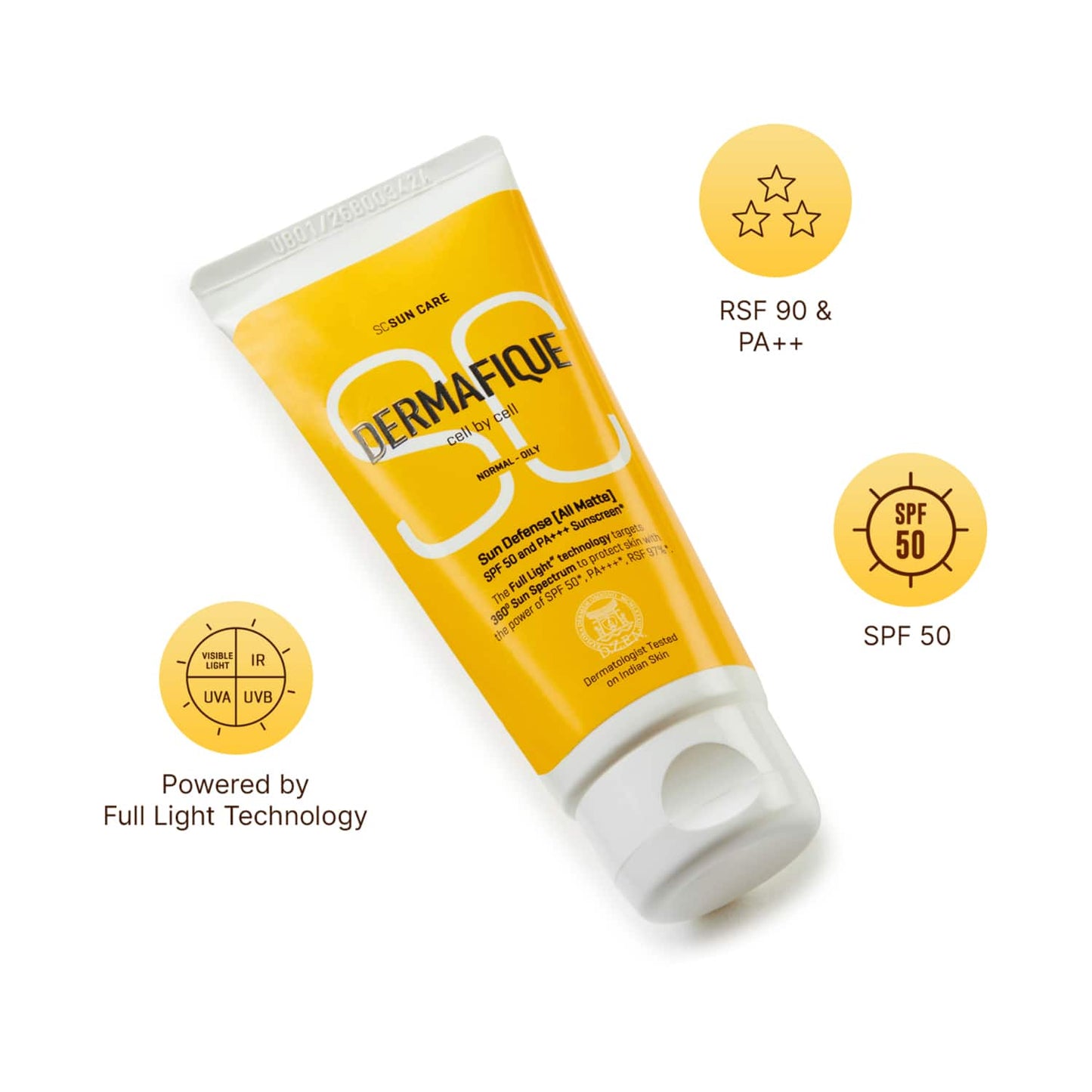 Dermafique Sun Defense All Matte Sunscreen SPF 50 (50g)