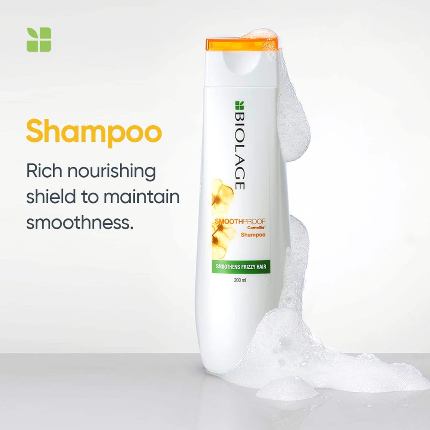 Biolage Smoothproof Vegan Shampoo and Conditioner Combo for Frizz-Free Hair (200 ml + 98 g)