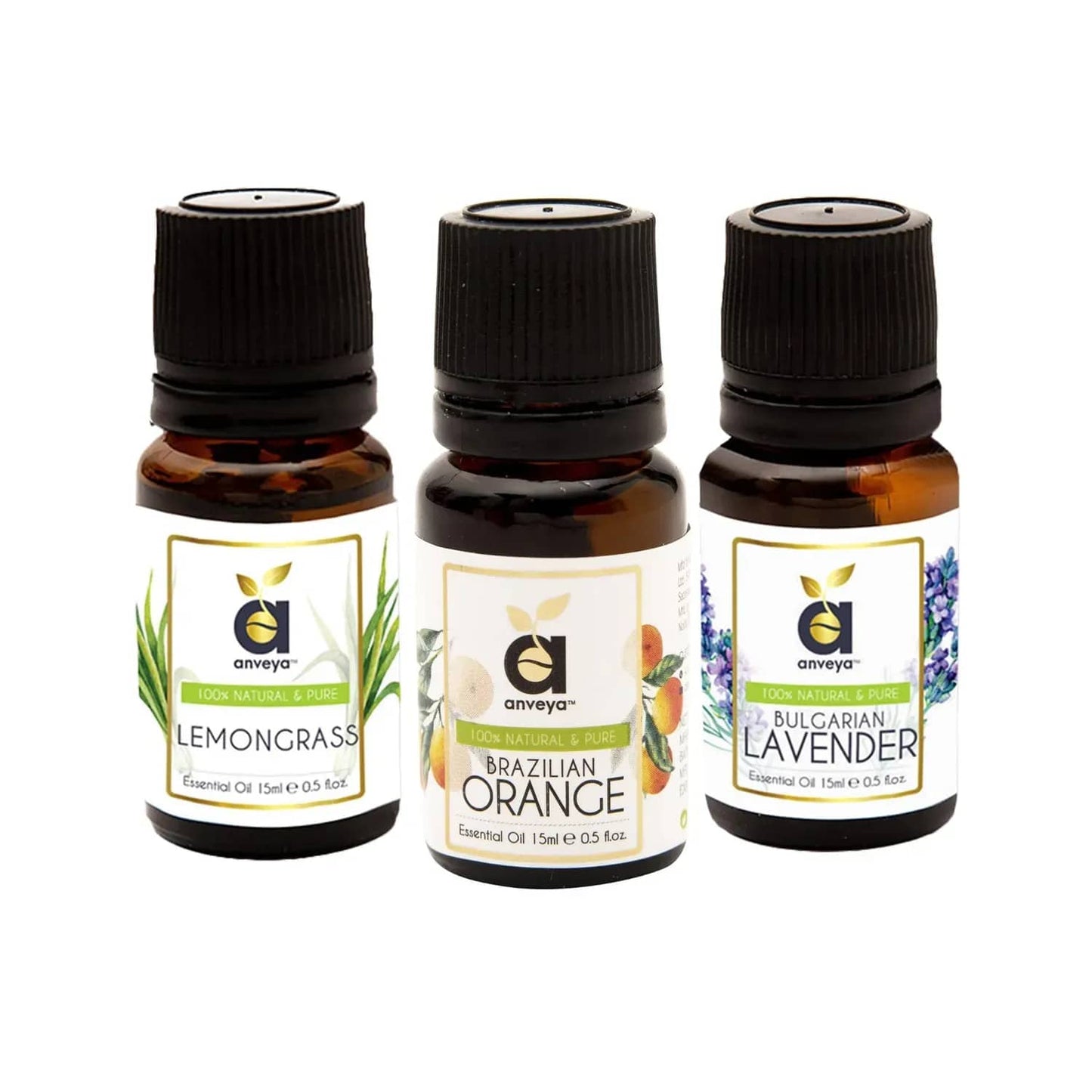 Anveya Aroma Essential Oil Gift Set (3Pcs)