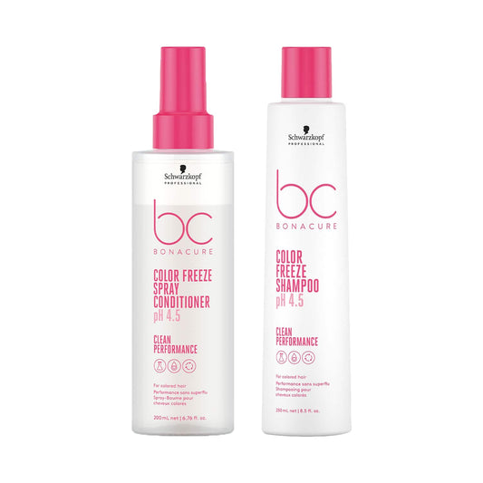 Schwarzkopf Professional Bonacure Color Protection Combo - (Shampoo + Spray Conditioner)