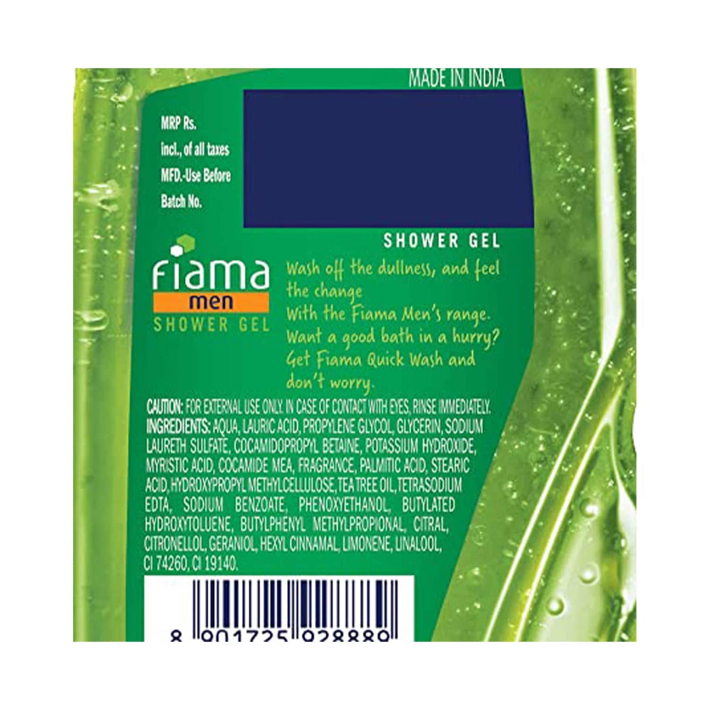 Fiama Men Quick Wash Shower Gel With Skin Conditioners (250ml)