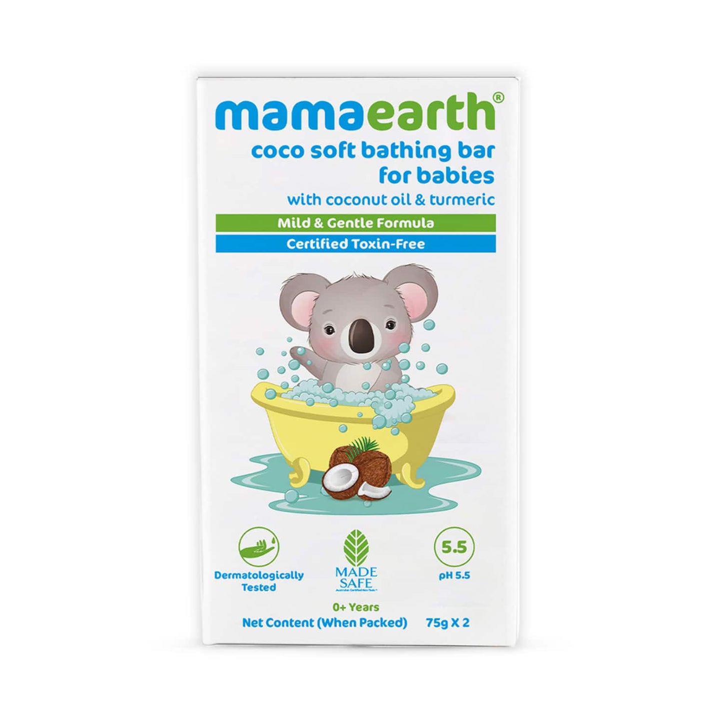 Mamaearth Coco Soft Bathing Bar For Babies - (2Pcs)