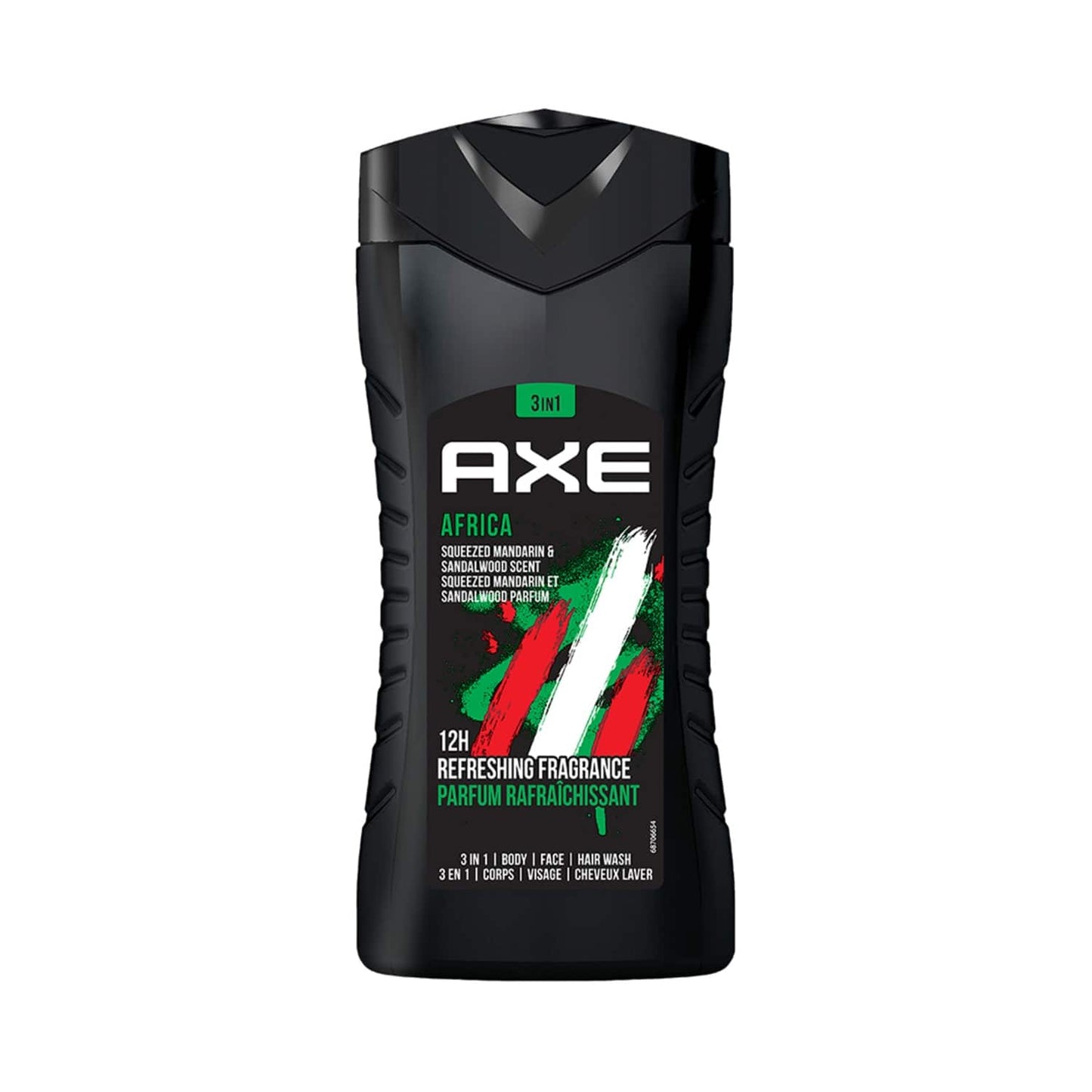 AXE Africa (250ml) & Apollo (250ml) 3 In 1 Body Face & Hair Wash For Men Long Lasting Combo