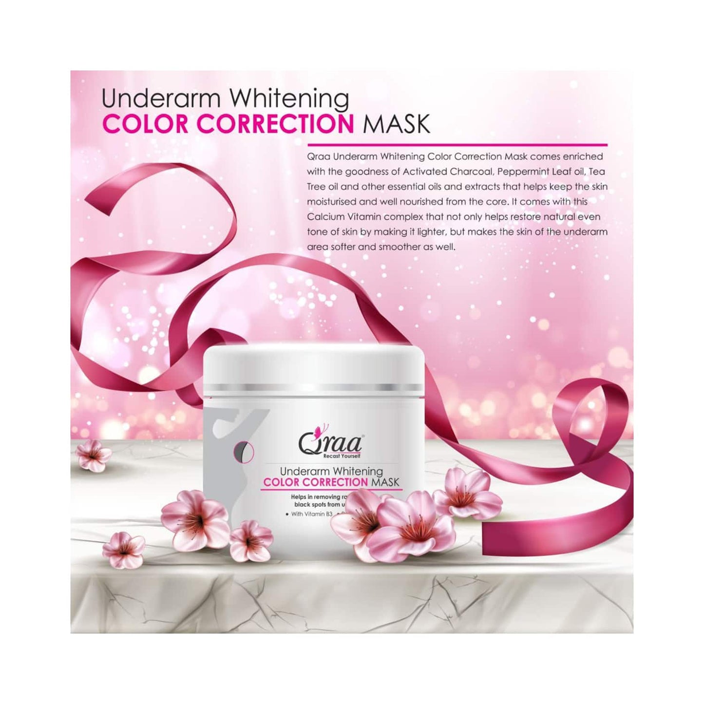 Qraamen Underarm Whitening Color Correction Mask (250 g)