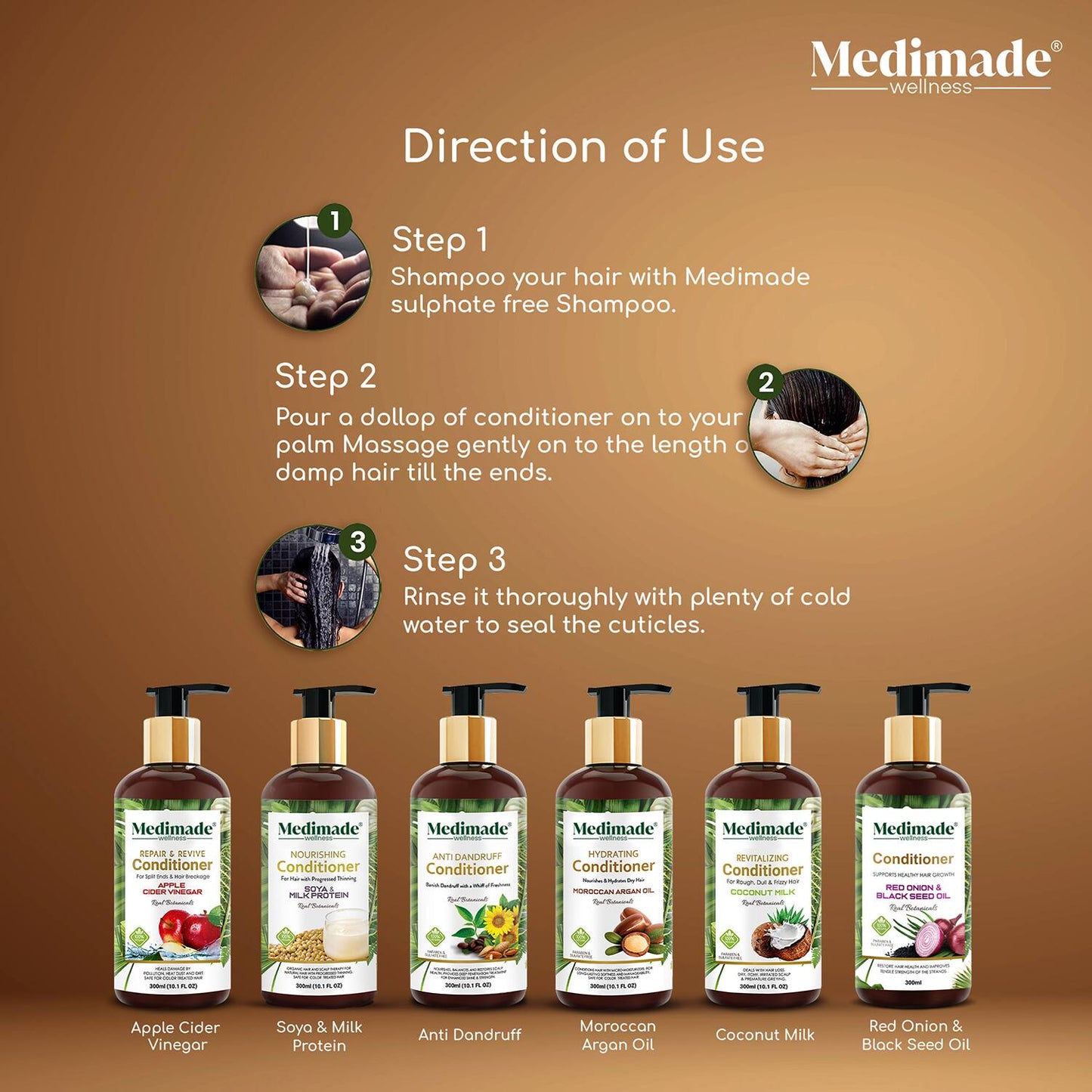 Medimade Moroccan Argan Oil Hydrating Conditioner (300ml)