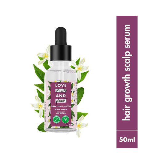 Love Beauty & Planet Hair Growth Scalp Serum with Curry Leaves Vegan Biotin & Anagain (50 ml)