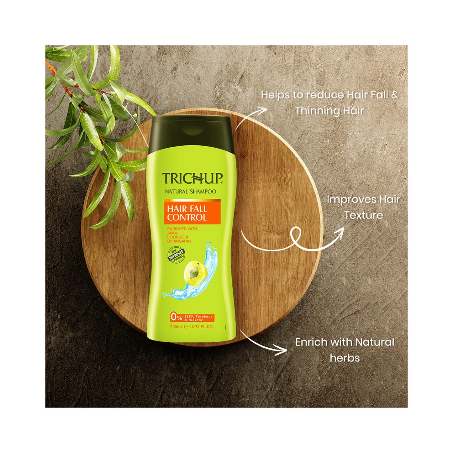 Trichup Hair Fall Control Natural Shampoo (200ml)