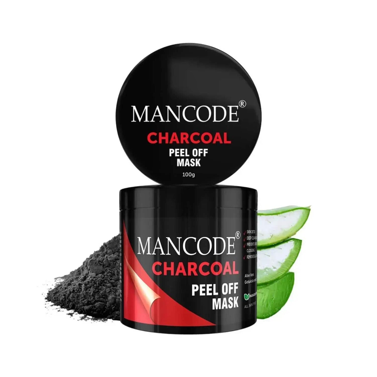 Mancode Charcoal Peel Off Mask - (100g)