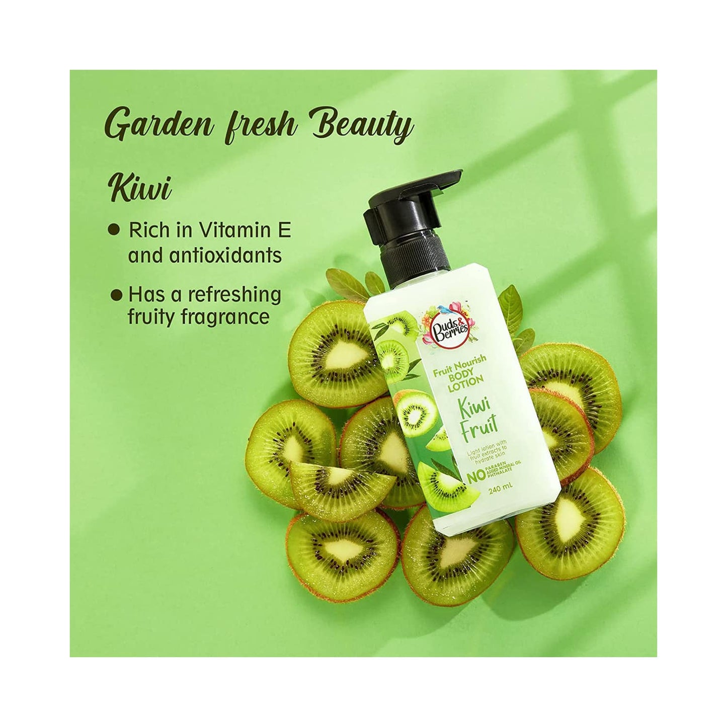 Buds & Berries Kiwi Fruit Body Lotion (240ml)