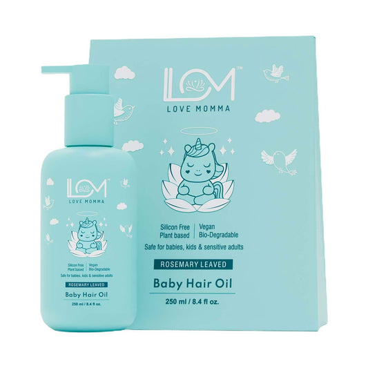 Love Momma Rosemary Leave Baby Hair Oil (250 ml)