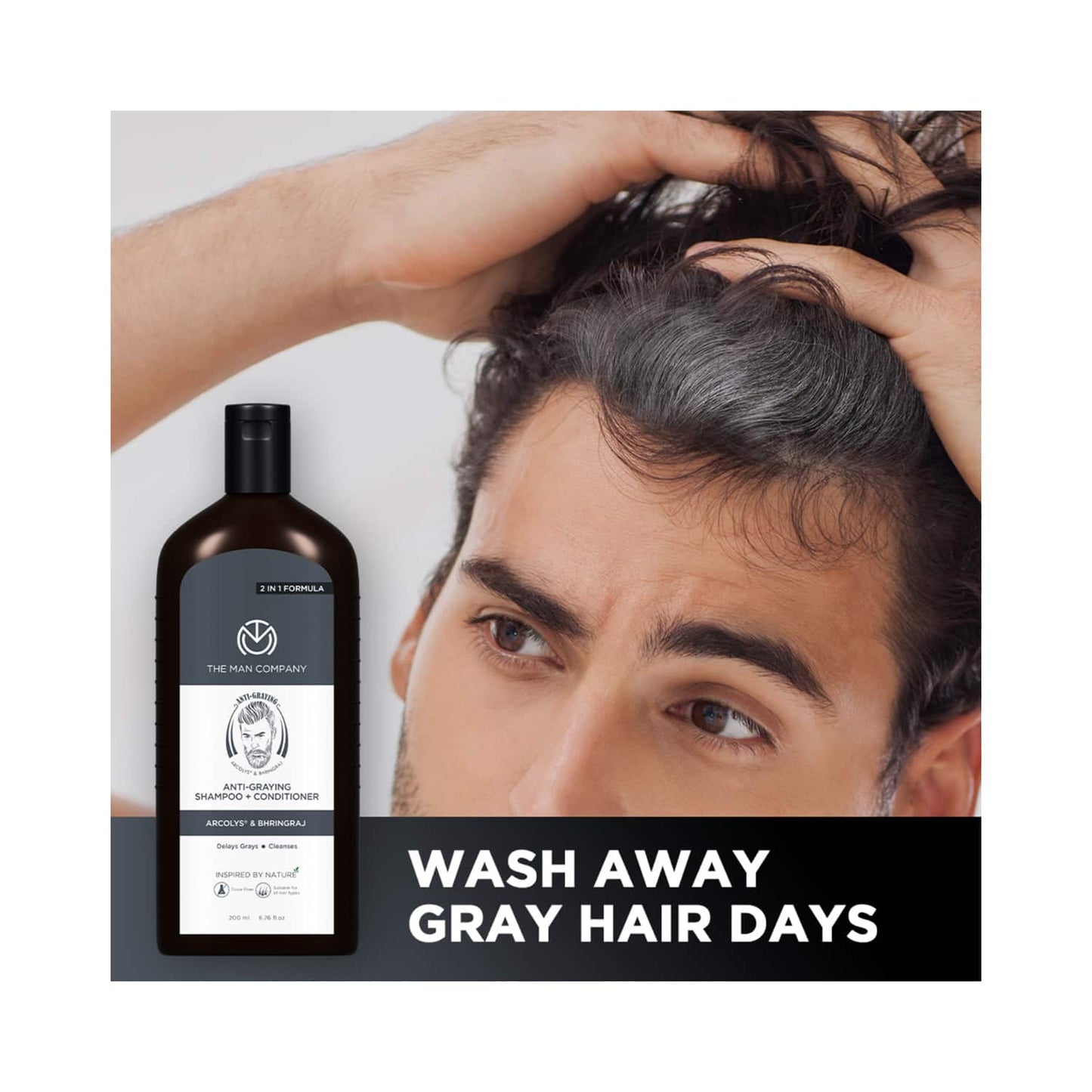 The Man Company Anti-Graying Shampoo + Conditioner (200ml)