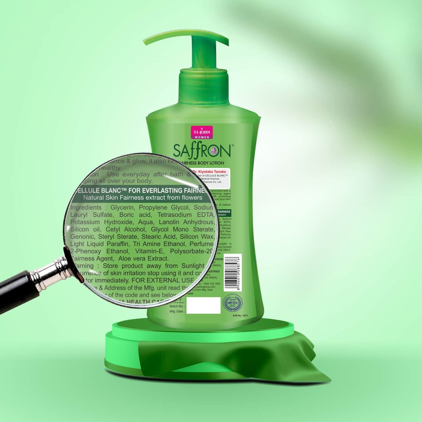 VI-JOHN Aloe Vera Fairness Body Lotion (Pack of 2)