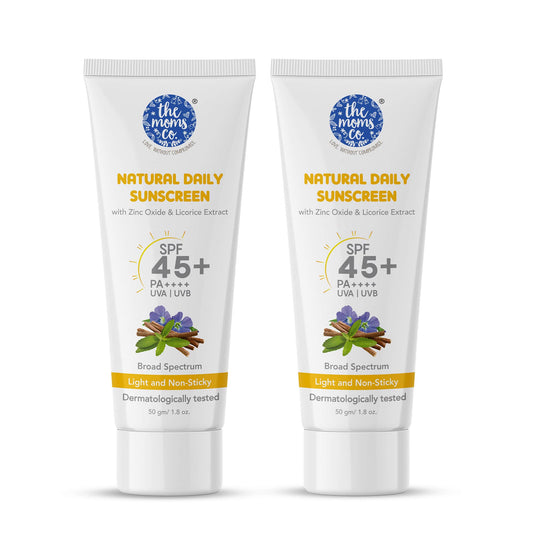 The Mom's Co. Waterproof Spf 50+ Natural Mineral Based Baby Sunscreen (100 ml) Combo