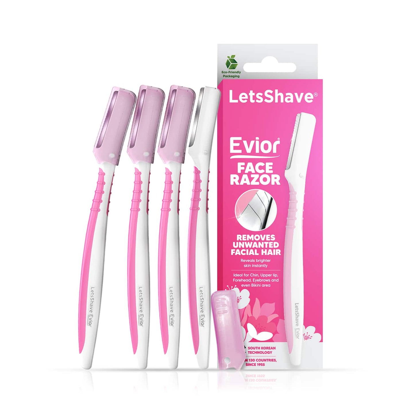 LetsShave Evior Face Razor - (3 Pcs)