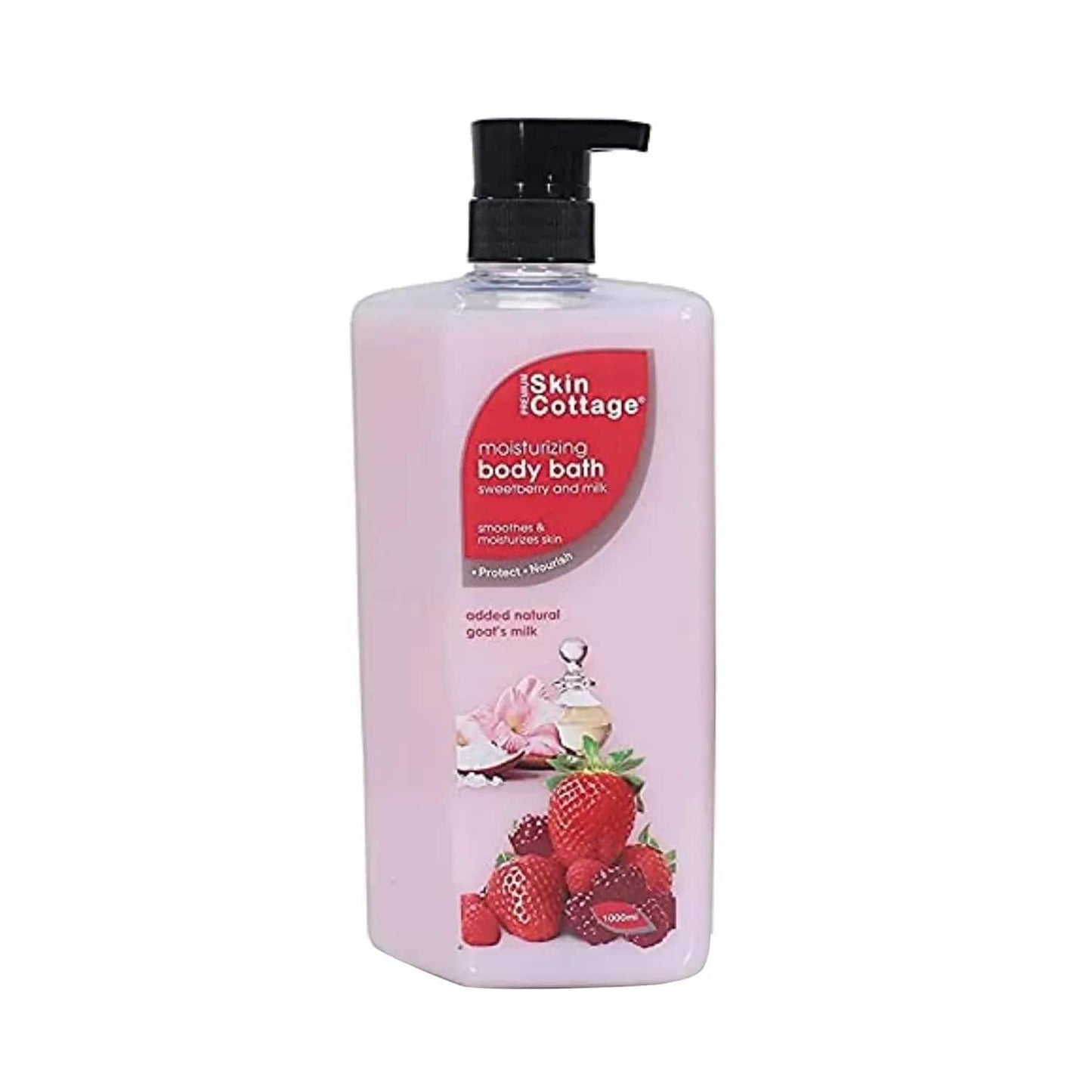 SKIN COTTAGE Moisturizing Sweet Berry & Milk Body Bath (1000ml)