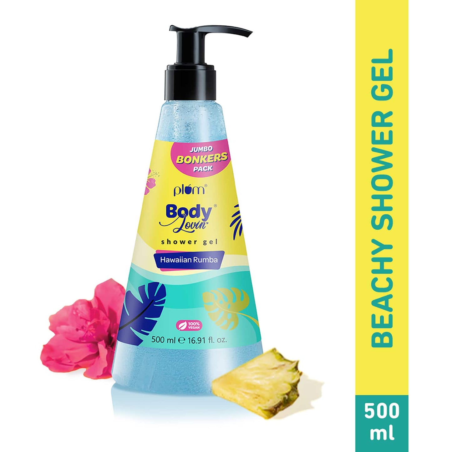 Plum BodyLovin' Hawaiian Rumba Shower Gel SLS-Free Body Wash,Women & Men Beachy Fragrance