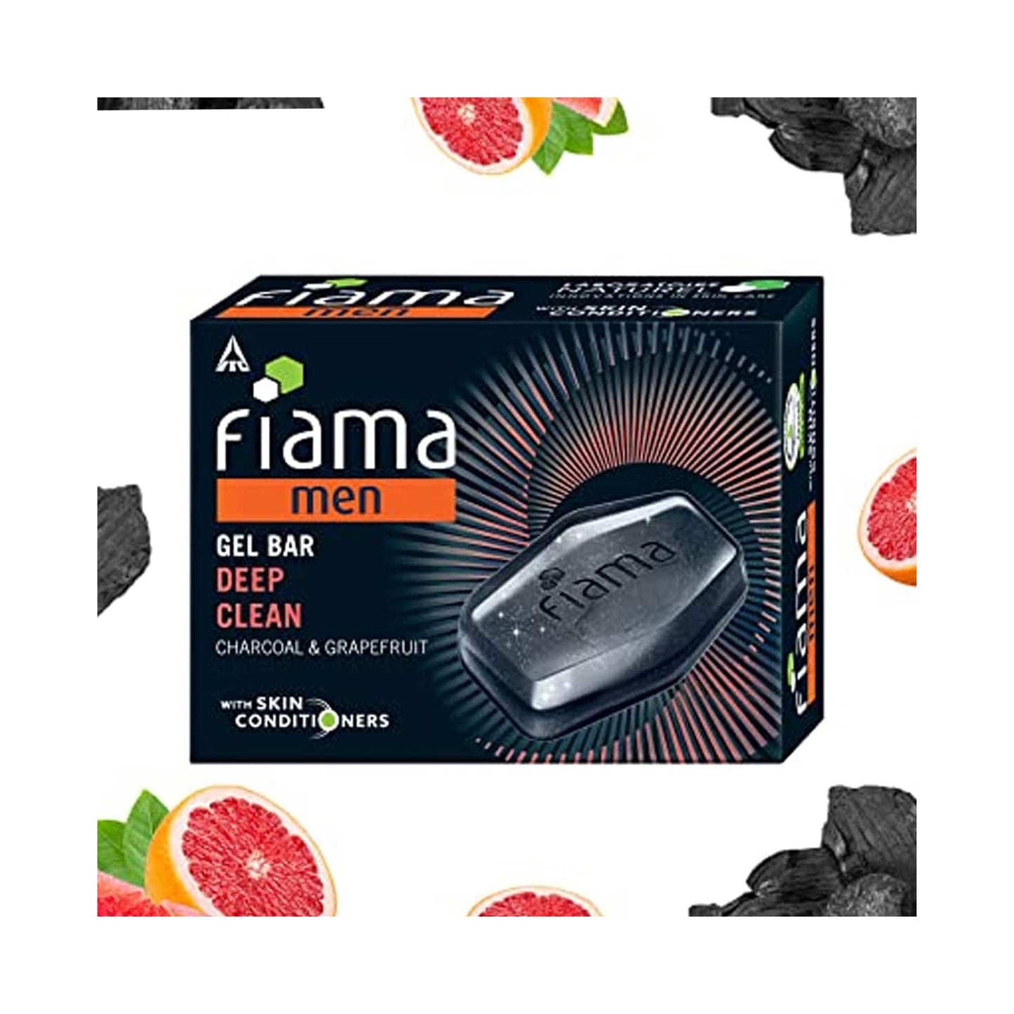 Fiama Men Deep Clean Gel Bar With Skin Conditioners (125g)