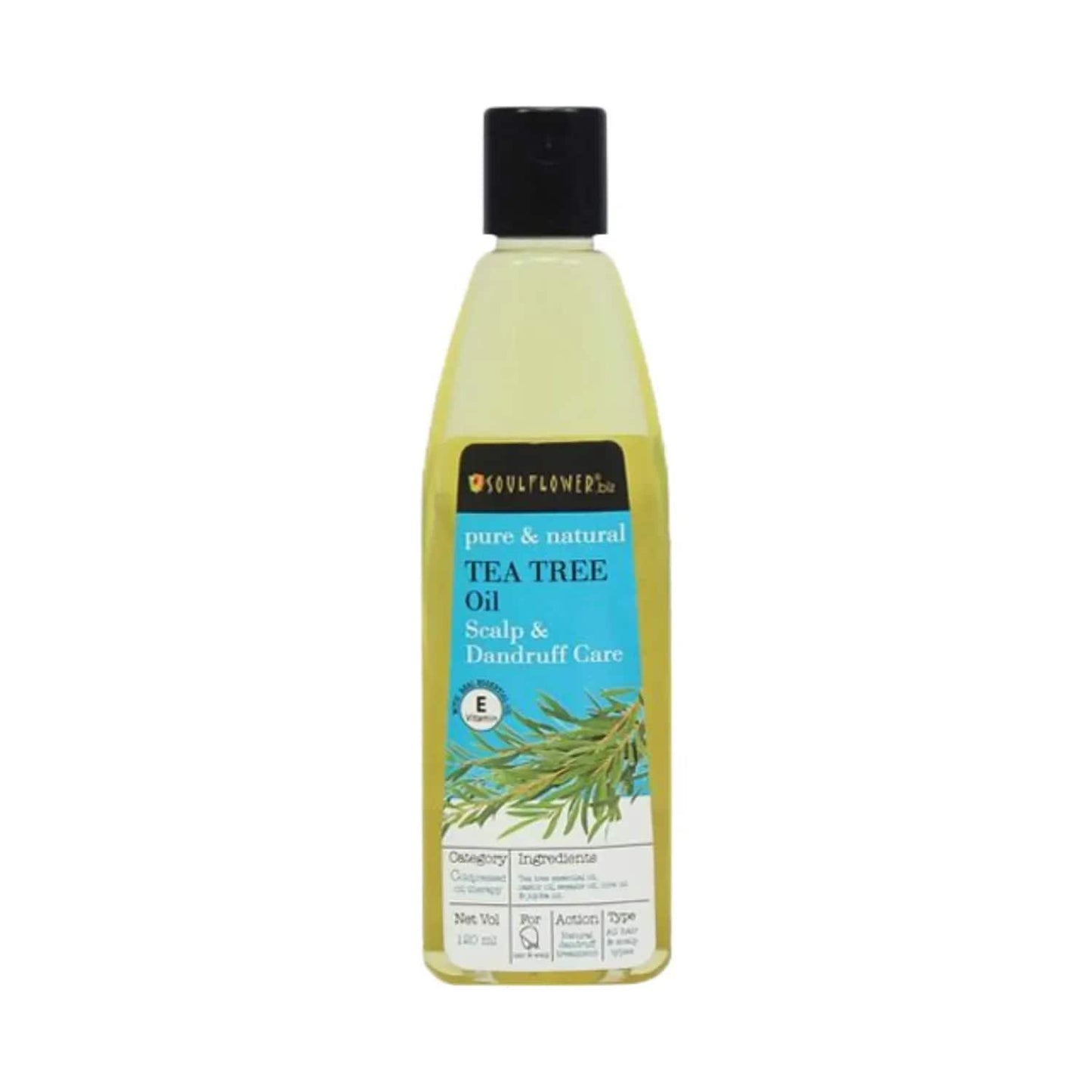 Soulflower Tea Tree Scalp and Anti Dandruff Hair Oil (120ml)