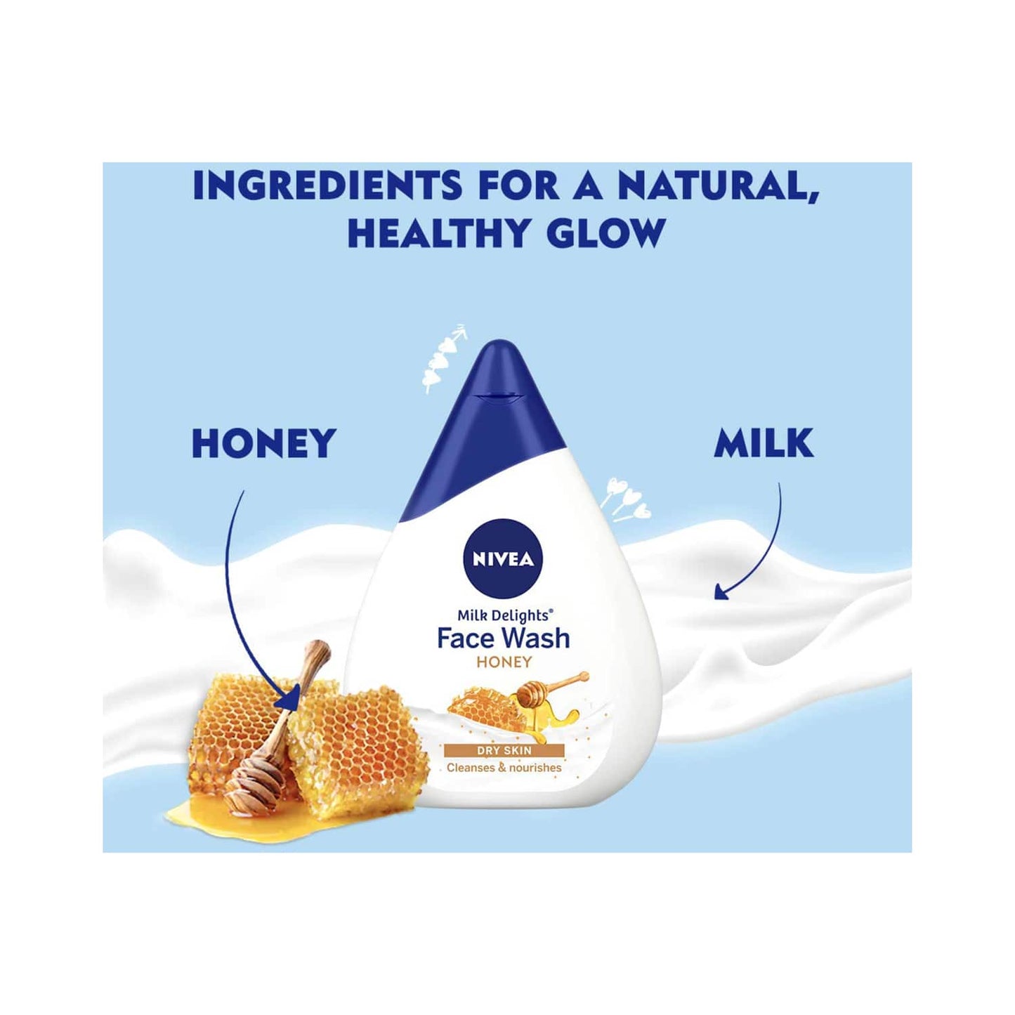 Nivea Milk Delights Moisturizing Honey Facewash (100ml)